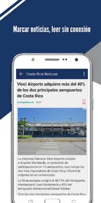 Costa Rica Noticias android App screenshot 1